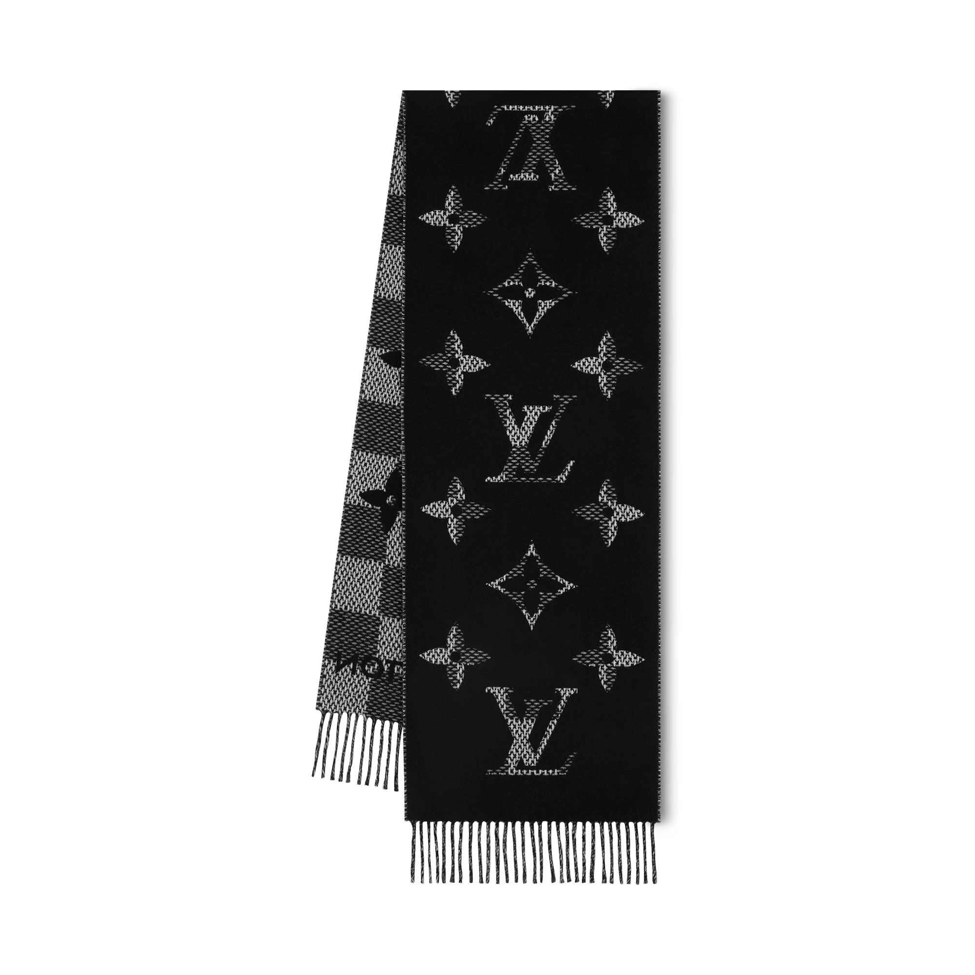 ルイヴィトン LOUIS VUITTON モノチェック M96951 MUFFLER Monogram Check Scarf . - Luxury Holiday Gifts for Him - M96951